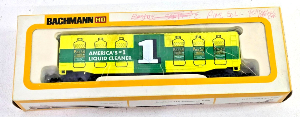 Bachmann HO Scale Pine Sol Freight / Box Train Car